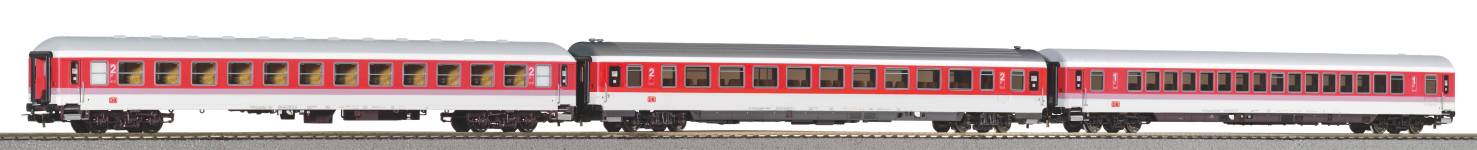 PIKO 58249 - H0 - 3-tlg. Personenwagen-Set IC 602 Gorch Fock #2, DB AG, Ep. V